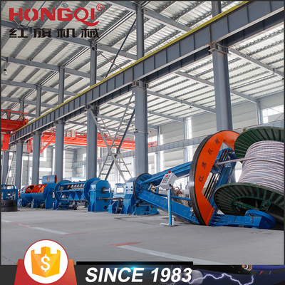 Reinforcement and laying of large cable drum tornado cable immobilization machine